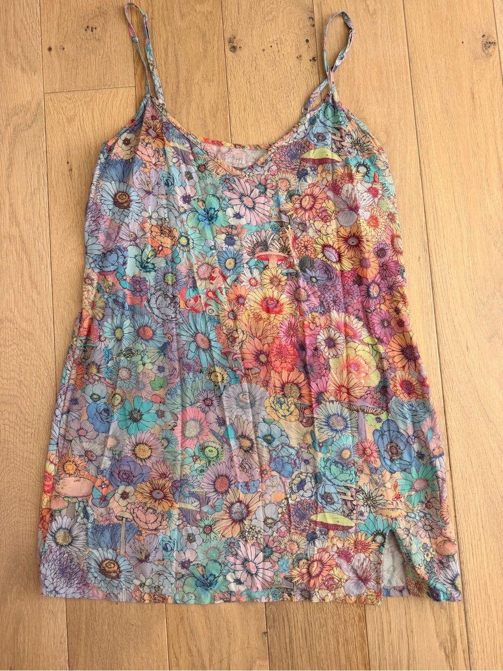 RVCA Multicolor Floral Spaghetti Strap Camisole